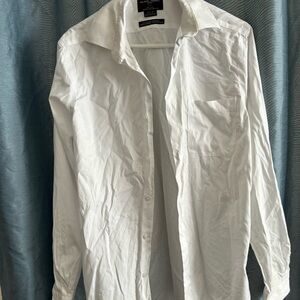 Black & Brown 1826 - 15 1/2 -35  classic fit Men's White Button-Up Shirt